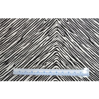 Zebra Stripes, 110cm Wide 180cm Remnant, Sew Easy Black & White Print, 100% Cotton