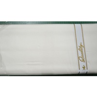 SEW EASY SATEEN 100% COTTON FABRIC, OFF WHITE, 110cm Wide 150cm REMNANT