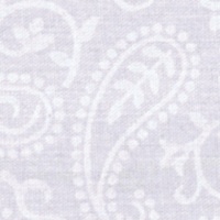 Paisley Embossed Polycotton Fabric WHITE 110cm Wide