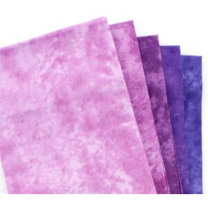 Purples Fat Quarter Pack Tone on Tone By Sew Easy, 5 Fat Quarters Per Pack