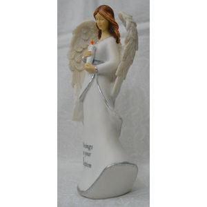 Baptism Heartwarmer Angel, Resin Angel Statue, 150mm High, Gift Boxed