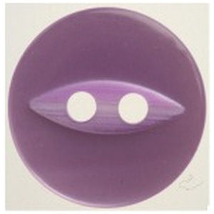 Hemline / Vizzy Buttons Fish Eye 2 Hole 19mm, Pack of 4, LILAC