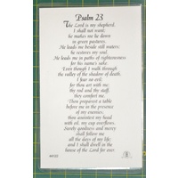 Psalm 23 - The Good Shephard Laminated Prayer Card, 110 x 70mm