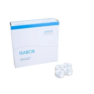 Amann IsaBob, BLACK, 144 Pre-Wound Bobbins, 100% Polyester