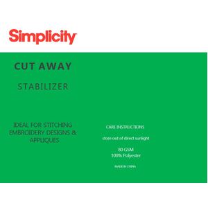 Medium Cut-Away WHITE Embroidery Stabiliser 250 sheets 16cm x 16cm Precuts