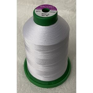 ISACORD 40 #0017 PAPER WHITE, 5000m Universal Machine Embroidery Thread