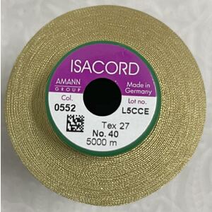 ISACORD 40 #0552 FLAX 5000m Universal Machine Embroidery Thread