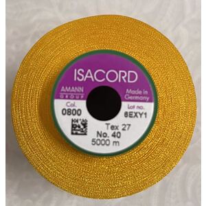ISACORD 40 #0800 ORANGE 5000m Universal Machine Embroidery Thread