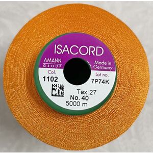 ISACORD 40 #1102 PUMPKIN 5000m Universal Machine Embroidery Thread