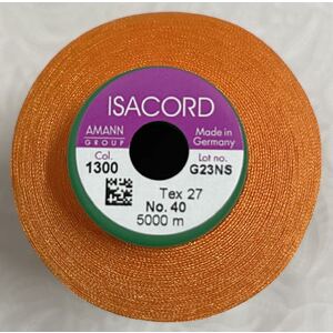 ISACORD 40 #1300 TANGERINE, 5000m Universal Machine Embroidery Thread