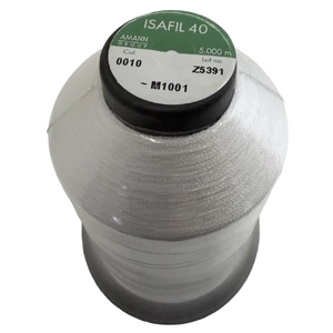 Amann Isafil No. 40 Rayon Embroidery Thread, Colour 0010 5000m Cone