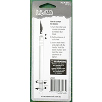 Design Knife, 15.5cm Knife, Safety Cap & 5 Blades, Craft Knife, Hobby Knife