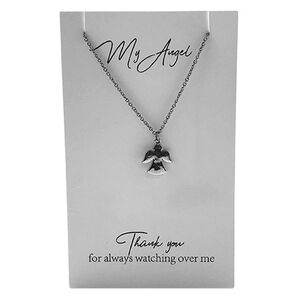 Heartfelt Jewellery, My Angel Thank You, Pewter Charm On Stainless Steel Chain JE15974