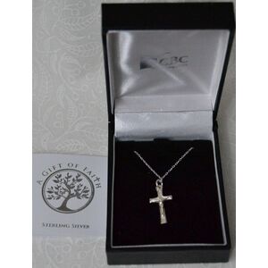 Sterling Silver Chain and Crucifix, Gift Boxed