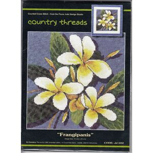 FRANGIPANIS Country Threads Cross Stitch Kit, 25 x 25cm, JJ-102