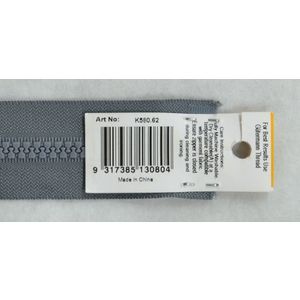 Vizzy Chunky Open End Zip 80cm, Colour 62 GREY