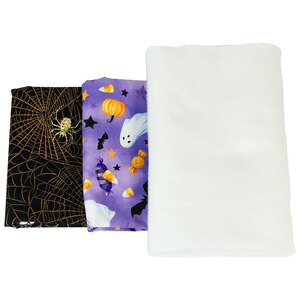 Reversible Treat Bag KIT - Sweet & Scary, Pattern, Fabric, Batting