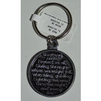 Gaurdian Angel KeyRing, Metal Token With Message, Beautiful Item, 37mm