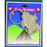Baby On Board Angel Keyring, Pewter, "Protect Us As We Drive", 60 x 40mm 