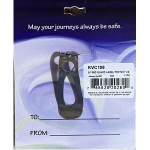 Guardian Angel Pewter Visor Clip, 37mm Dia. KVC106
