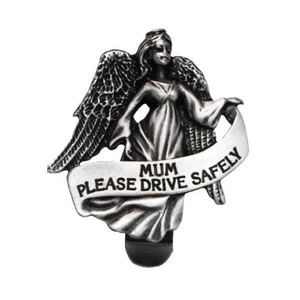 Mum Pewter Visor Clip, 53mm x 50mm KVC141M
