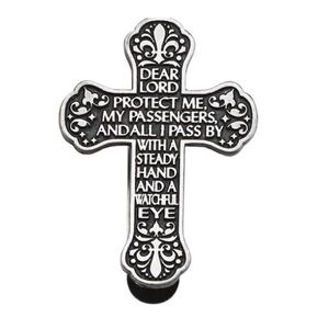 Motorists Prayer-Dear Lord Pewter Visor Clip, 48mm x 65mm KVC178