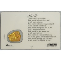 BIRTH, Inspirational Card & Charm, 54mm x 85mm, Inspirational Gift
