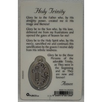 HOLY TRINITY, Window Prayer Card & Charm, 54mm x 85mm, Inspirational Card