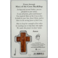 MARY MACKILLOP, Window Prayer Card & Charm, 54 x 85mm, Inspirational Card