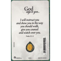 I NEED ADVICE, Inspirational Card & Droplet Charm, 54mm x 85mm