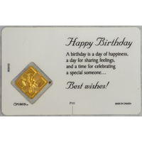 HAPPY BIRTHDAY, Inspirational Card & Charm, 54mm x 85mm, Inspirational Gift
