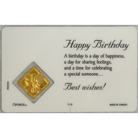 HAPPY BIRTHDAY, Inspirational Card & Charm, 54mm x 85mm, Inspirational Gift