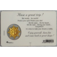 HAVE A GREAT TRIP, Inspirational Card & Charm, 54mm x 85mm, Inspirational Gift