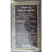 Pewter Joan Of Arc Medal Pendant, 17 x 24mm Oval, Stainless Steel Chain & Biography