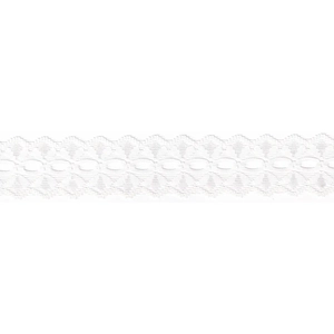 WHITE 28mm Eyelet Lace Sold by the Metre, Insertion Lace, Knitting Lace