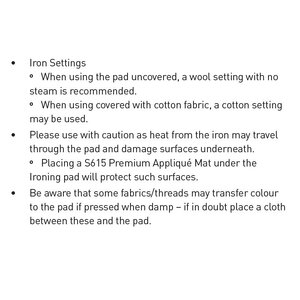 Matilda's Own 100% Wool Ironing Pad, 150cm x 50cm x 13mm
