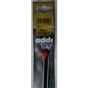 Addi Knitting Needle 20cm x 2.00mm, Aluminium Heart