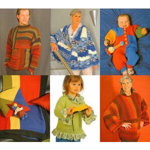Knitting With The AddiExpress Kingsize BOOK 892-0, Includes 24 Patterns