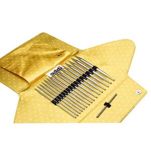 Addi Addiclick Case, Starter Set Assorted Pouch, Basic/Lace Mix
