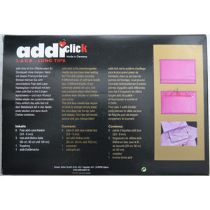 Addi Addiclick Case, Circular Needles Assorted Pouch, Lace Long Mix