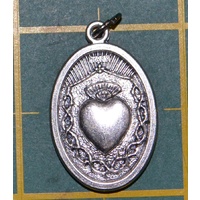 INFANT OF PRAGUE Medal Pendant, SILVER TONE, 22mm X 15mm, MADE IN ITALY