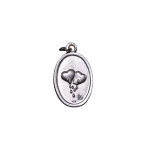 THE MATRIX Medal Pendant, SILVER TONE, 22mm X 15mm, MADE IN ITALY