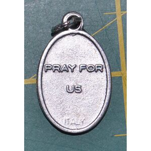 SAINT ANDREW Medal Pendant, SILVER TONE, 22mm X 15mm, MADE IN ITALY