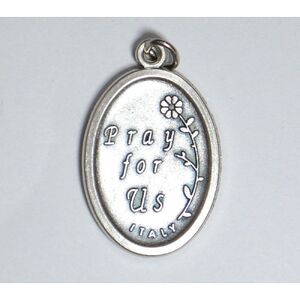 SAINT RAPHAEL Medal Pendant, SILVER TONE, 22mm X 15mm, MADE IN ITALY