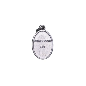 ANGEL GABRIEL / ANNUNCIATION Medal Pendant, SILVER TONE, 22 x 15mm, MADE IN ITALY