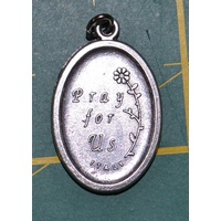 HOLY TRINITY Medal Pendant, SILVER TONE, 22mm X 15mm, MADE IN ITALY