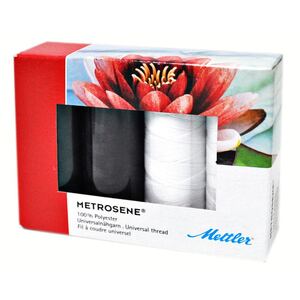 Metrosene BLACK/WHITE Thread Pack 4 x 150m Spools