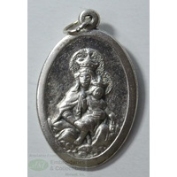 Medal Pendant Large Scapular, SILVER TONE, 30mm x 20mm