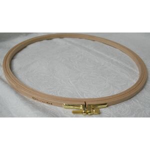 Nurge Embroidery Hoop, Wooden Screwed 8mm, Beechwood, No. 6, 10" / 250mm Diameter