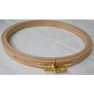 Nurge Embroidery Hoop No 4, 7.5" / 190mm, Wooden Screwed 16mm, Beechwood